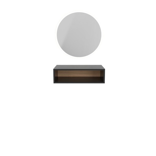 TRAZ - Styling-Einheit Friseur Möbel Spiegel und Regal Station