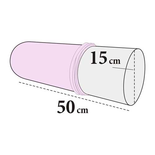 Bezug für Knierolle – Frottee, 100% Baumwolle, waschbar, für 15×50 cm Rollen