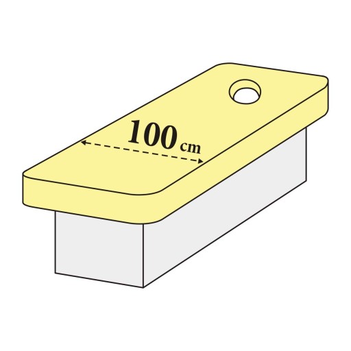 Ayurveda Liegenbezug waschbar 90 °C – Frottee mit Loch 190–200 cm