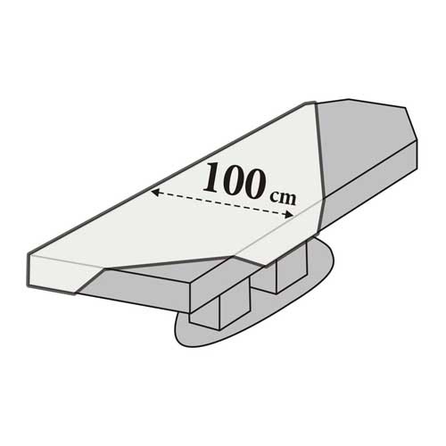 Einmalbezug Spa 6er-Set – Spinnvlies, weiß, passend für 185–215×90–100 cm