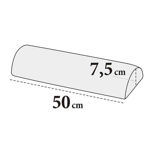 Kniestütze halbrund – Frottee, 100% Baumwolle, waschbar, für Praxis & Studio