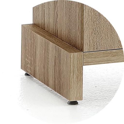 ET-NO 900 Möbel mit Türen und Schubladen, verchromte Füße, moderne Anpassung