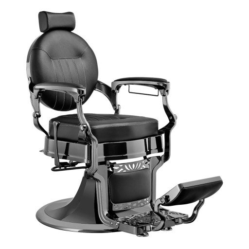 CAESAR + MERCURY - Friseurstuhl Bedienstuhl Friseursessel Coiffeurstuhl schwarz