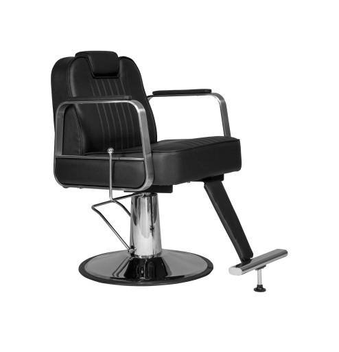 LAYER - Friseurstuhl Bedienstuhl Friseursessel Coiffeurstuhl schwarz