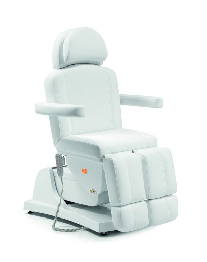 Fußpflegestuhl Queen Foot VII Comfort elektrisch 5-motorig optional Heizung & Massagefunktion