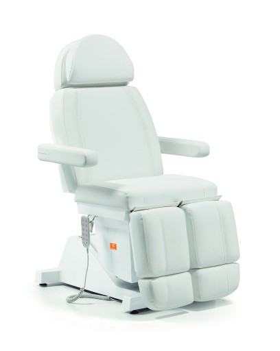 Fußpflegestuhl Queen Foot III Comfort elektrisch 5-motorig optional Heizung & Massagefunktion