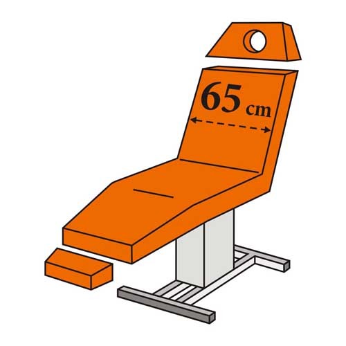 Set-Liegenbezug 3-teilig mit Loch – Frottee 125–150 cm, waschbar 90 °C