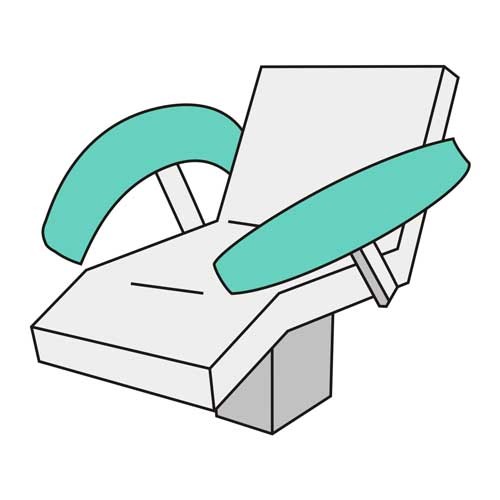 Armlehnenbezug Maxi – öl- & wasserresistent, Klettverschluss, 45–75 cm, waschbar