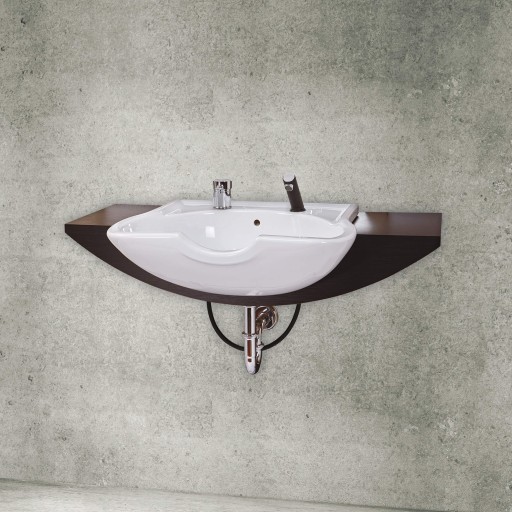 Barber Waschbecken "Contura Barbers Point" mit Ablage – Wandmontage modern