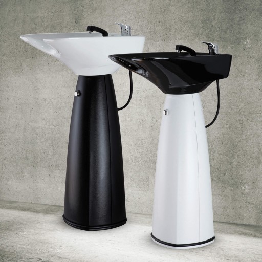 "Contura Form" Friseur 360° Schwenkbare Waschsäule Kunststoff + Kippfunktion