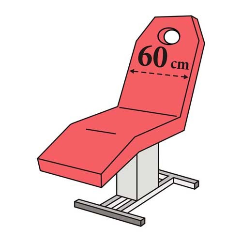 Kosmetikliegenbezug mit Loch – Frottee Spannbezug 175–195 cm waschbar 90 °C