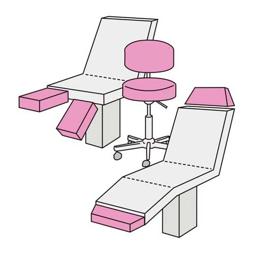 Hockerbezug Maxi – Frottee, 100% Baumwolle, waschbar, für Hocker und Bürostühle