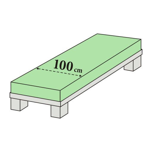 Matratzenbezug Medium Frottee – 200 x 70–100 cm, Spannbezug waschbar 90 °C